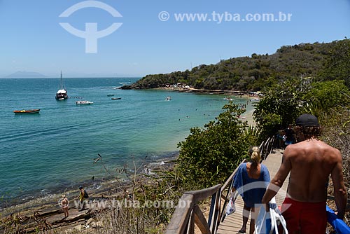  Trail to Azeda Beach access with the Azedinha Beach in the background  - Armacao dos Buzios city - Rio de Janeiro state (RJ) - Brazil