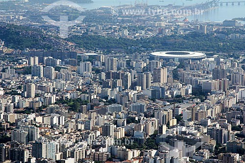  General view of Tijuca neighborhood with Journalist Mario Filho Stadium - also known as Maracana  - Rio de Janeiro city - Rio de Janeiro state (RJ) - Brazil