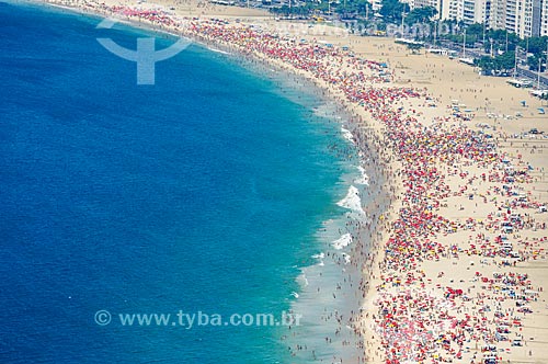  Aerial photo of Copacabana Beach  - Rio de Janeiro city - Rio de Janeiro state (RJ) - Brazil