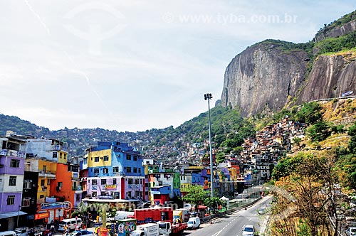  View of Lagoa-Barra Highway near to Rocinha Slum  - Rio de Janeiro city - Rio de Janeiro state (RJ) - Brazil