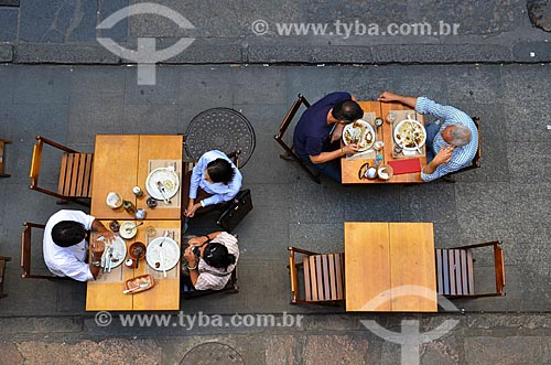  Restaurants tables - Rosario Street sidewalk  - Rio de Janeiro city - Rio de Janeiro state (RJ) - Brazil