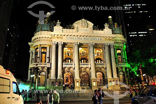  Facade of Municipal Theater of Rio de Janeiro (1909)  - Rio de Janeiro city - Rio de Janeiro state (RJ) - Brazil