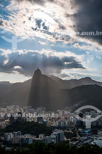  View of Christ the Redeemer from Sugar Loaf  - Rio de Janeiro city - Rio de Janeiro state (RJ) - Brazil