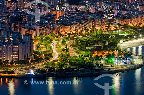  Aerial photo of Porcao Rios restaurant - Flamengo Landfill  - Rio de Janeiro city - Rio de Janeiro state (RJ) - Brazil