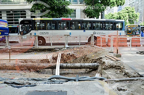  Works for implementation of the VLT (light rail Vehicle) on Rio Branco Avenue  - Rio de Janeiro city - Rio de Janeiro state (RJ) - Brazil