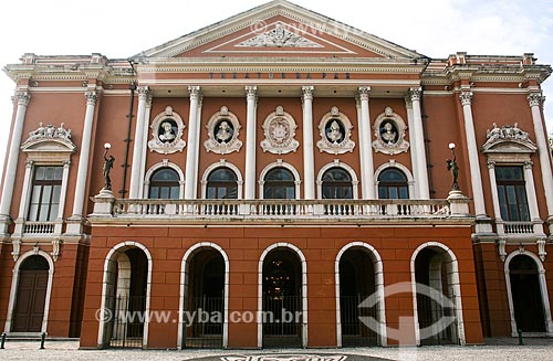  Facade of the Theatro da Paz (Peace Theater) - 1874  - Belem city - Para state (PA) - Brazil