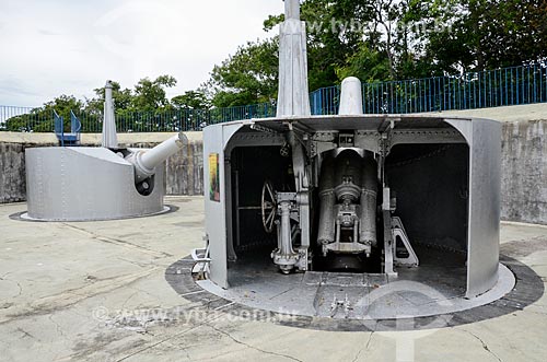  Inside of cannon - Duque de Caxias Fort - also known as Leme Fort - Environmental Protection Area of Morro do Leme  - Rio de Janeiro city - Rio de Janeiro state (RJ) - Brazil