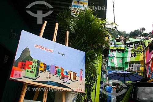  Picture exposed at Santa Marta Slum  - Rio de Janeiro city - Rio de Janeiro state (RJ) - Brazil