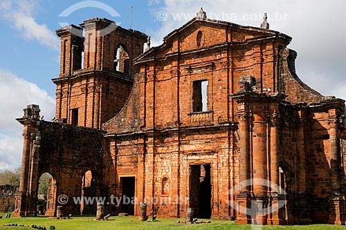  Ruins of Sao Miguel das Missoes Church -Archaeological Site of Sao Miguel Arcanjo  - Sao Miguel das Missoes city - Rio Grande do Sul state (RS) - Brazil