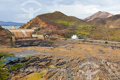  View of spillway of Presidente Juscelino Kubitschek de Oliveira Dam - also known as Oros Dam  - Oros city - Ceara state (CE) - Brazil