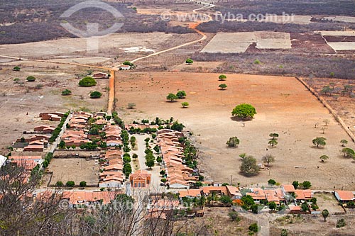  Top view of Juatama Village  - Quixada city - Ceara state (CE) - Brazil