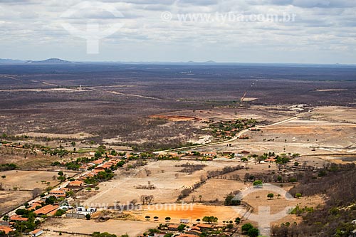  Top view of Juatama Village  - Quixada city - Ceara state (CE) - Brazil