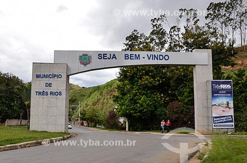  Portico of Tres Rios city  - Tres Rios city - Rio de Janeiro state (RJ) - Brazil