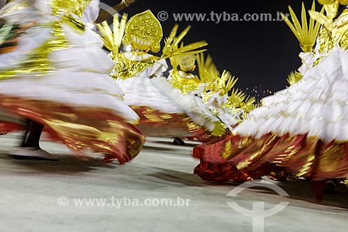  Parade of Gremio Recreativo Escola de Samba Uniao do Parque Curicica Samba School - Baianas - Plot in 2015 - The three tenors ... of the samba!  - Rio de Janeiro city - Rio de Janeiro state (RJ) - Brazil