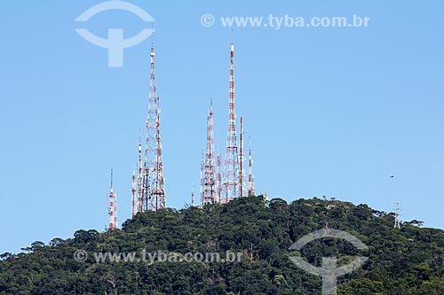  Sumare Mountain with telecommunication antennas  - Rio de Janeiro city - Rio de Janeiro state (RJ) - Brazil