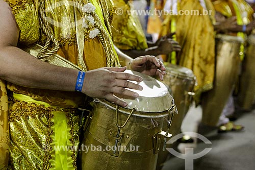  Parade of Gremio Recreativo Escola de Samba Imperio da Tijuca Samba School - Drums - Plot in 2015 - The Empire of fresh water Oshun  - Rio de Janeiro city - Rio de Janeiro state (RJ) - Brazil