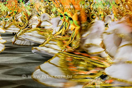  Parade of Gremio Recreativo Escola de Samba Academicos do Cubango Samba School - Baianas - Plot in 2015 - Cubango, African royalty from Niteroi  - Rio de Janeiro city - Rio de Janeiro state (RJ) - Brazil