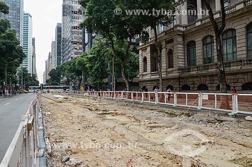  Works for implementation of the VLT (light rail Vehicle) on Rio Branco Avenue  - Rio de Janeiro city - Rio de Janeiro state (RJ) - Brazil