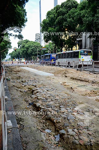  Works for implementation of the VLT (light rail Vehicle) on Rio Branco Avenue  - Rio de Janeiro city - Rio de Janeiro state (RJ) - Brazil
