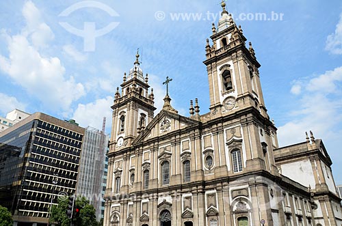  Facade of Nossa Senhora da Candelaria Church (1609)  - Rio de Janeiro city - Rio de Janeiro state (RJ) - Brazil