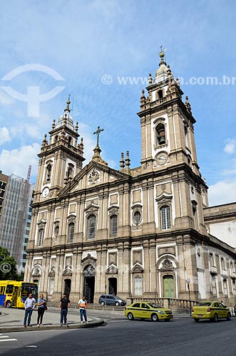  Facade of Nossa Senhora da Candelaria Church (1609)  - Rio de Janeiro city - Rio de Janeiro state (RJ) - Brazil