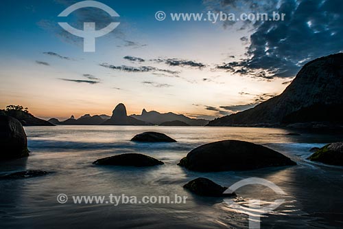  View of Guanabara Bay from Forte Barao do Rio Branco Beach - also known as Fora Beach  - Niteroi city - Rio de Janeiro state (RJ) - Brazil