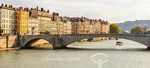  Bridge over river in Lyon  - Lyon - Rhone Department - France