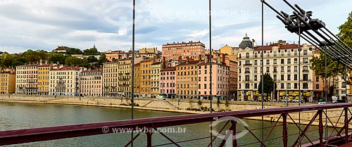  Bridge over river in Lyon  - Lyon - Rhone Department - France