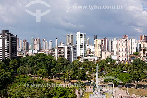  Republic Square with buildings of the Reduto neighborhood  in the background  - Belem city - Para state (PA) - Brazil