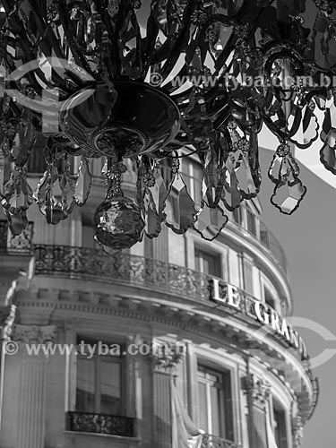  Detail of hotel entrance  - Paris - Paris department - France