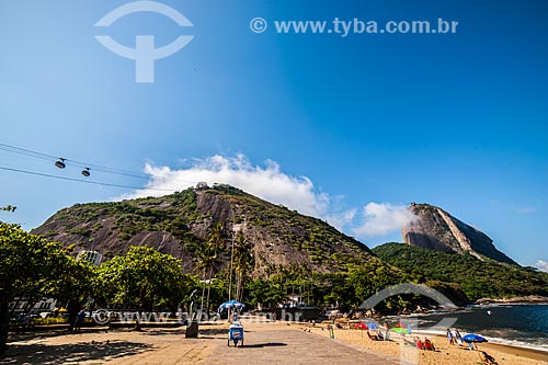  Vermelha Beach (Red Beach) with Sugar Loaf in the background  - Rio de Janeiro city - Rio de Janeiro state (RJ) - Brazil