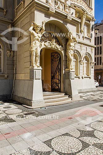  Detail of facade of Municipal Palace (1916) - old Curitiba city hall, current Paranaense Museum  - Curitiba city - Parana state (PR) - Brazil