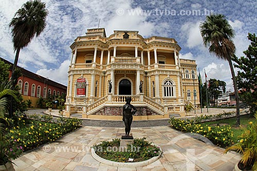  Facade of Rio Negro Palace Cultural Center (XX century) - old headquarters of the State Government  - Manaus city - Amazonas state (AM) - Brazil