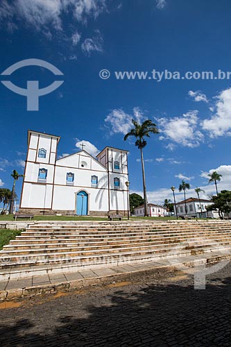  Facade of Matriz Church of Nossa Senhora do Rosario (1761)  - Pirenopolis city - Goias state (GO) - Brazil