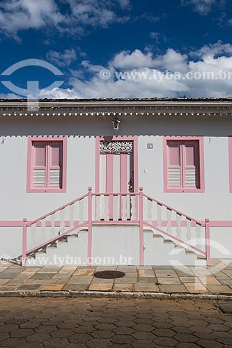  Facade of historic house - Direita Street  - Pirenopolis city - Goias state (GO) - Brazil