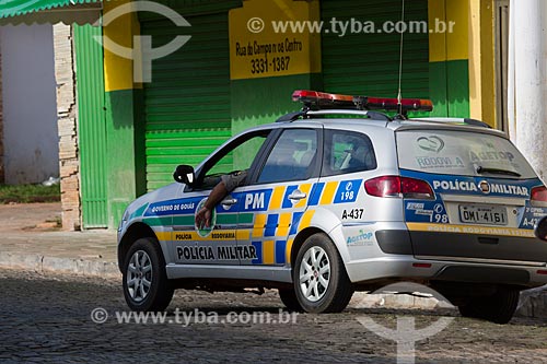  Police car - Benjamim Constant Avenue  - Pirenopolis city - Goias state (GO) - Brazil