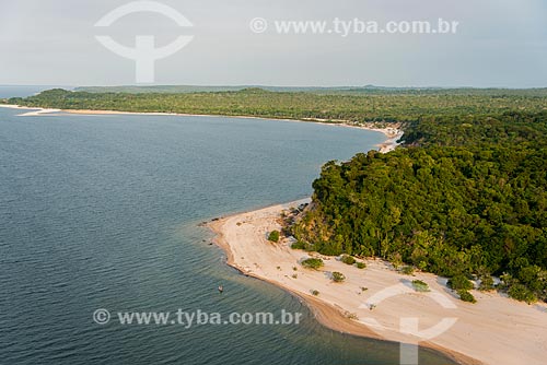  Aerial photo of Alter-do-Chao Beach  - Santarem city - Para state (PA) - Brazil