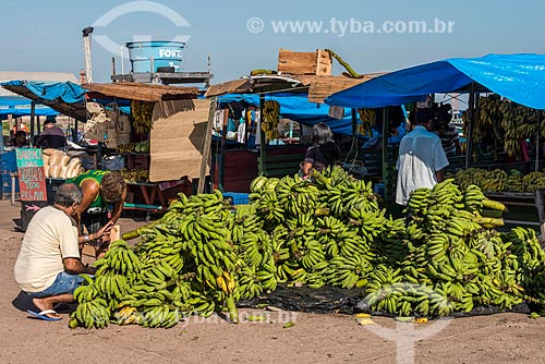  Bananas on sale - street fair on the banks of Tapajos River  - Santarem city - Para state (PA) - Brazil