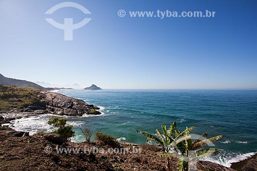  Macumba beach and Pontal Stone seen from Mirante of Roncador  - Rio de Janeiro city - Rio de Janeiro state (RJ) - Brazil