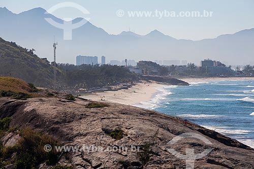  Macumba beach and Pontal Beach seen from Mirante of Roncador  - Rio de Janeiro city - Rio de Janeiro state (RJ) - Brazil