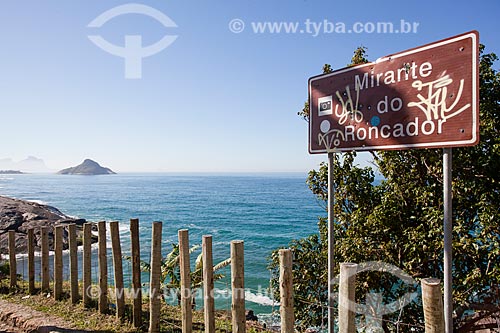  Pontal Stone seen from Mirante of Roncador  - Rio de Janeiro city - Rio de Janeiro state (RJ) - Brazil
