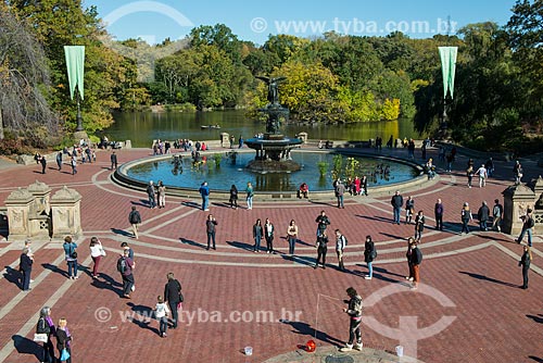  Bethesda Fountain - also known as Angel of the Waters - Central Park  - New York city - New York - United States of America