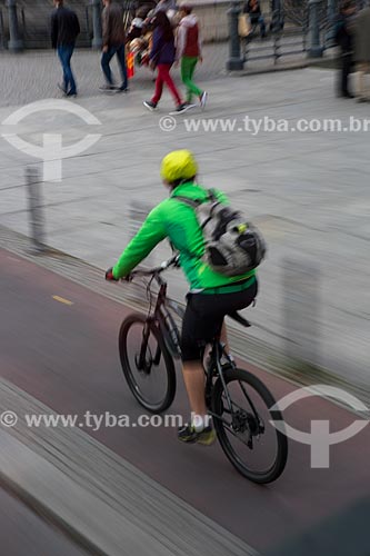  Cyclist - Berlin city streets  - Berlin city - Berlin state - Germany