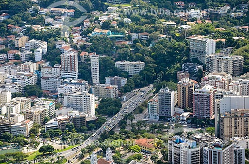  View of buildings of the Lagoa neighborhood from Cabritos Mountain (Kid Goat Mountain)  - Rio de Janeiro city - Rio de Janeiro state (RJ) - Brazil