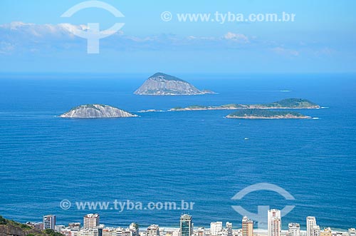  View of Natural Monument of Cagarras Island from Cabritos Mountain (Kid Goat Mountain)  - Rio de Janeiro city - Rio de Janeiro state (RJ) - Brazil