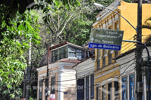  Facade of historic houses - Largo of Boticario (Largo of Apothecary)  - Rio de Janeiro city - Rio de Janeiro state (RJ) - Brazil
