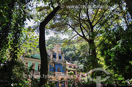  Facade of historic houses - Largo of Boticario (Largo of Apothecary)  - Rio de Janeiro city - Rio de Janeiro state (RJ) - Brazil