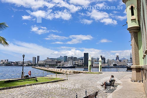  View of Rio de Janeiro city center buildings from Fiscal Island  - Rio de Janeiro city - Rio de Janeiro state (RJ) - Brazil