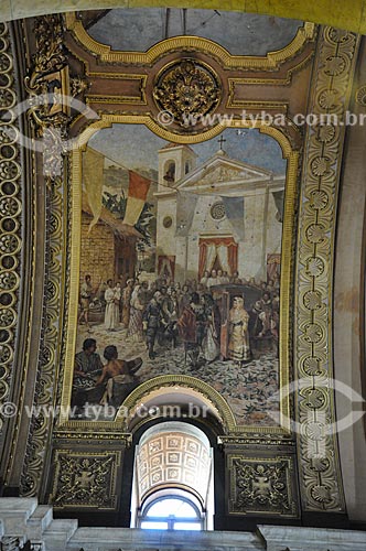  Detail of painting inside of the Nossa Senhora da Candelaria Church (1609)  - Rio de Janeiro city - Rio de Janeiro state (RJ) - Brazil