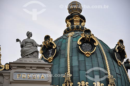  Detail of cupola of the Municipal Theater of Rio de Janeiro (1909)  - Rio de Janeiro city - Rio de Janeiro state (RJ) - Brazil